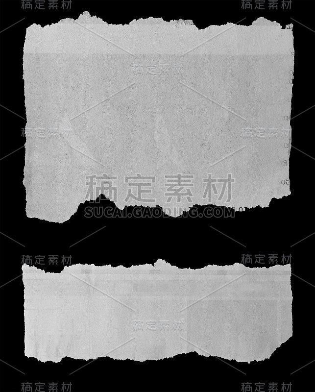 撕成黑色的纸