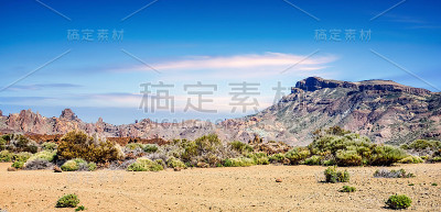 特内里费岛美丽的沙漠景观