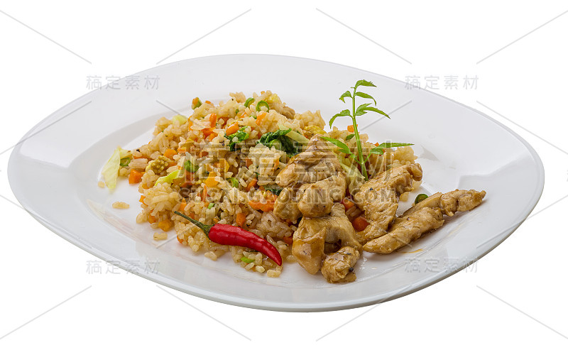 鸡炒饭