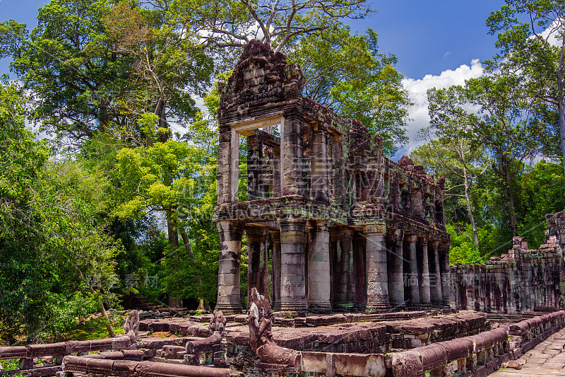 古老的Prasat Preah Khan神庙，