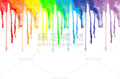 彩色水彩画背景
