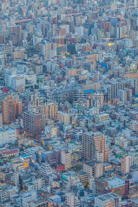 东京市中心有高楼和住宅