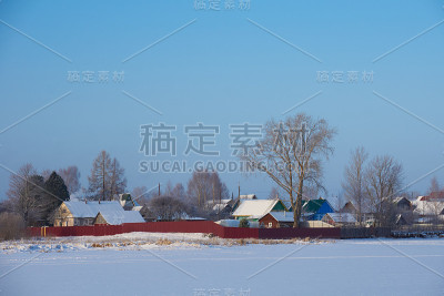 村庄在俄罗斯