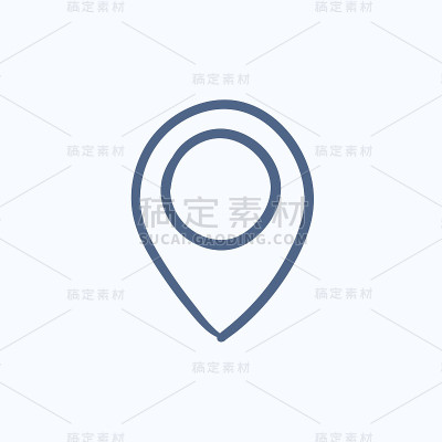 映射指针草图图标。