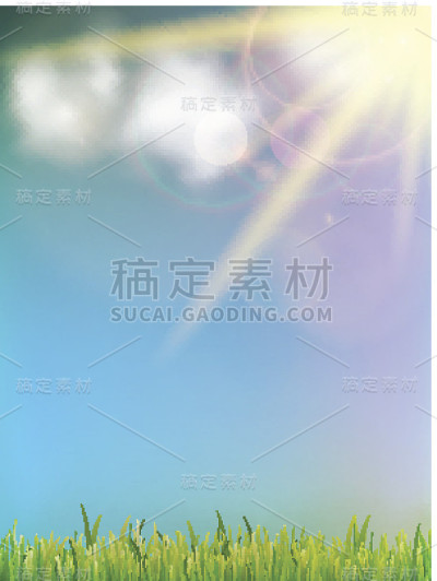 蓝天上的太阳。