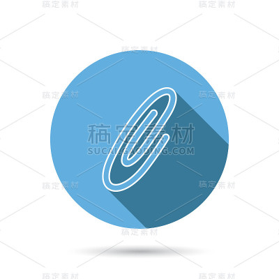 安全别针图标。回形针的迹象。