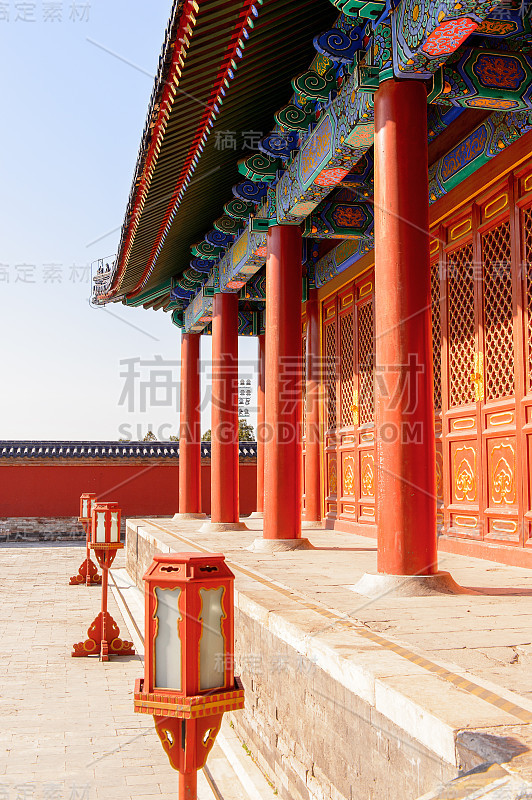 天坛祈年殿宝塔，北京帝王祭祀坛。联合国教科文组织世界遗产