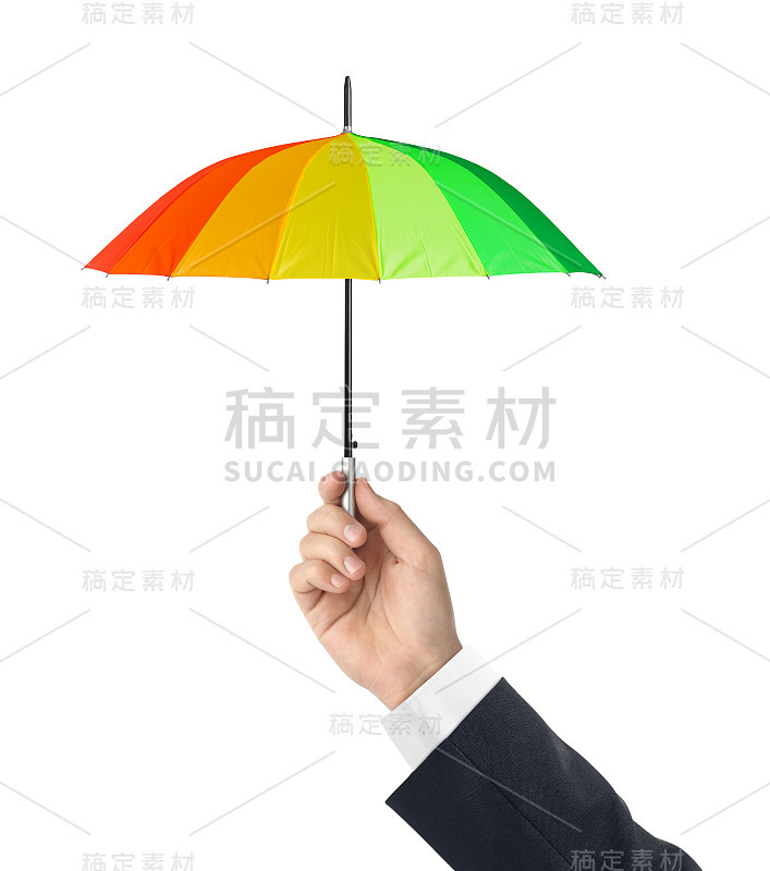 手持小伞