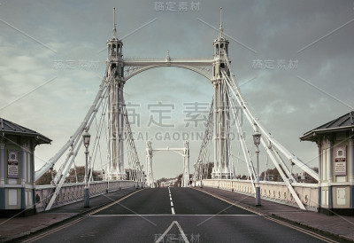 艾伯特桥。伦敦