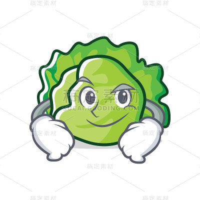 傻笑的生菜卡通形象
