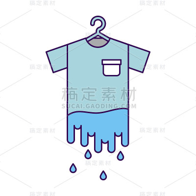 洗衣服挂标