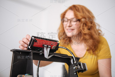 3d打印机控制面板的选择性焦点