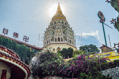 位于马来西亚槟城的佛寺，乔治城