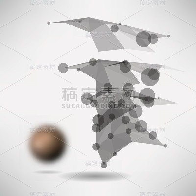 抽象的背景与点和线