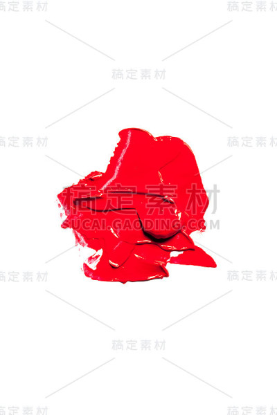 漂亮的红色唇膏照片。
