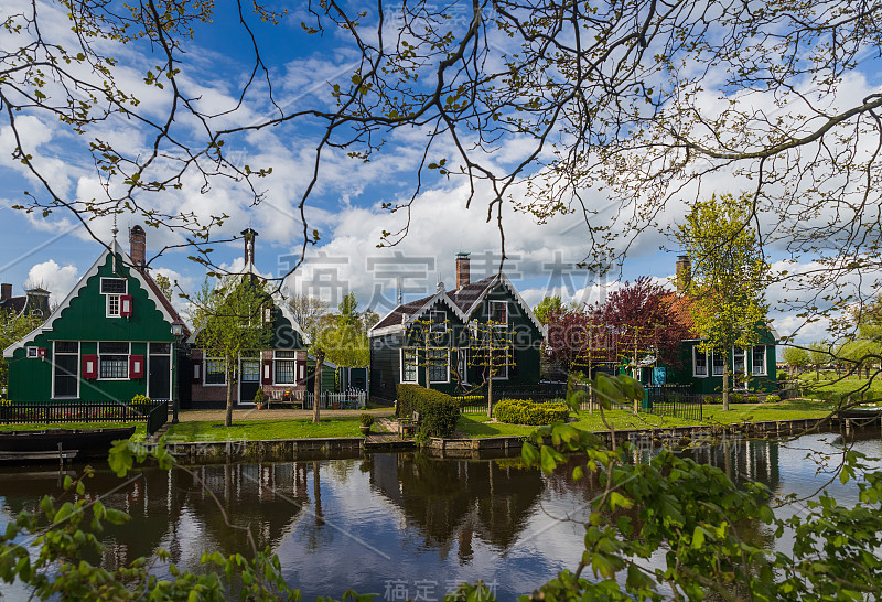 荷兰的Zaanse Schans村