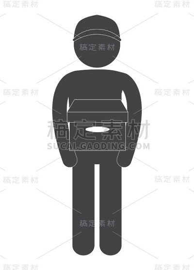 快递包裹和物流相关的象形图标形象