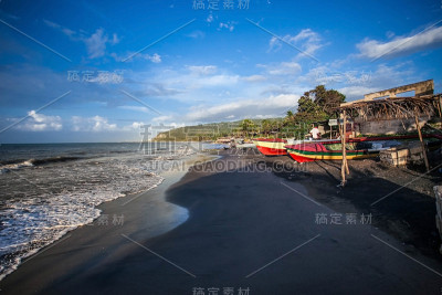 牙买加的黑沙滩风景名胜发现