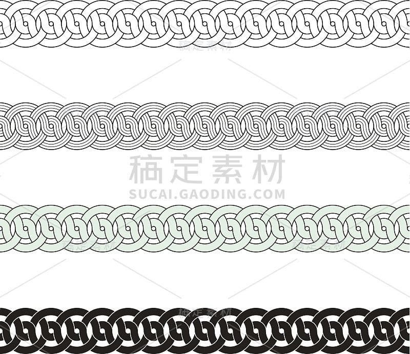 绳子knot-Decorative边缘