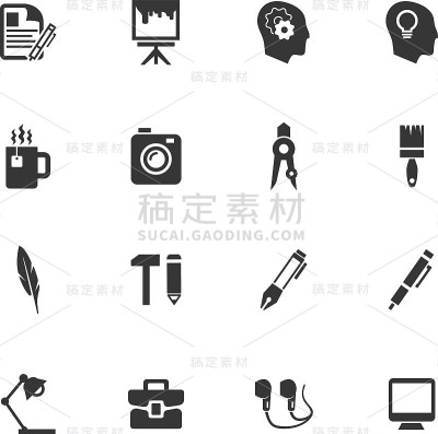 创作过程图标集