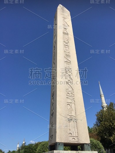 伊斯坦布尔苏丹艾哈迈德方尖碑文化古建筑花岗岩大理石