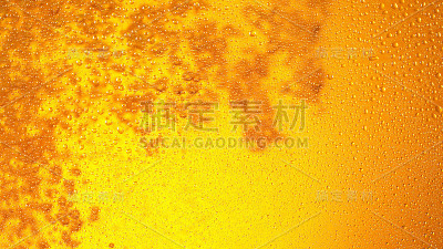 细节啤酒饮料与泡沫