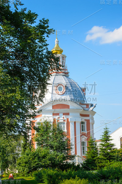 三一Sergius Lavra建筑在Sergiyev Posad，莫斯科区，俄罗斯。