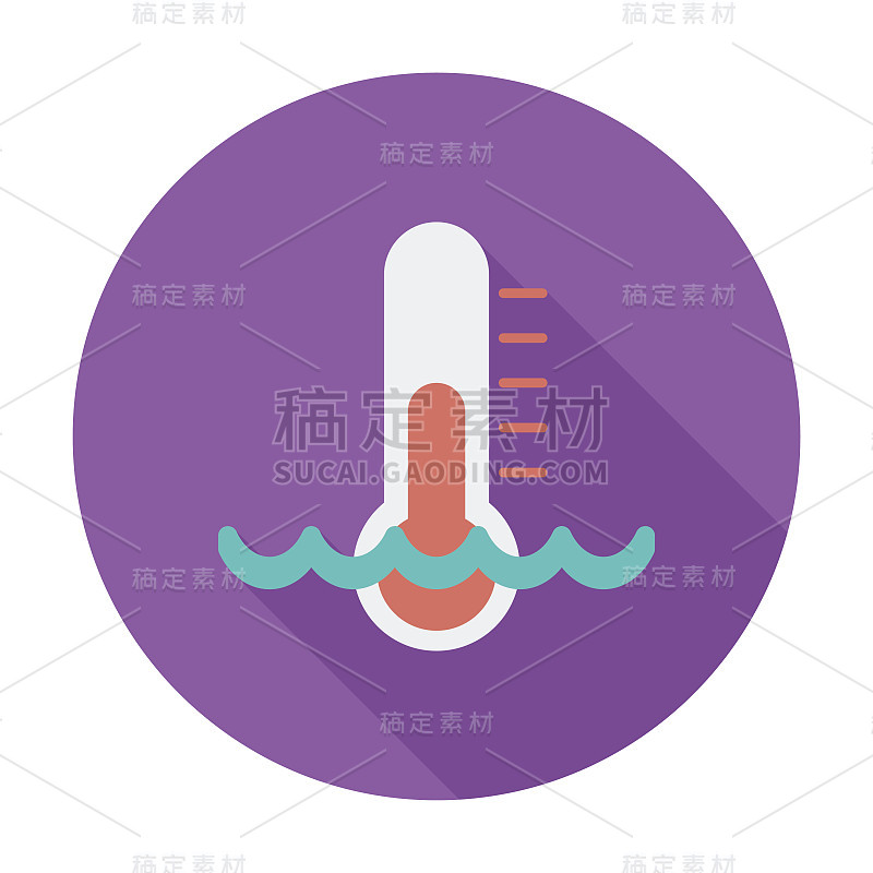 温度计平图标。