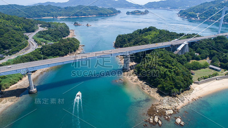 日本濑户内海道岛海滩