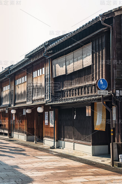 金泽的传统日本城市景观