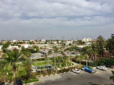 北塞浦路斯土耳其共和国法玛古斯塔土耳其边城堡灯塔历史文化石头学校海滩覆盖马拉斯地区