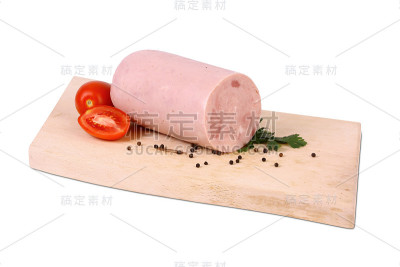 盛有香料的火腿