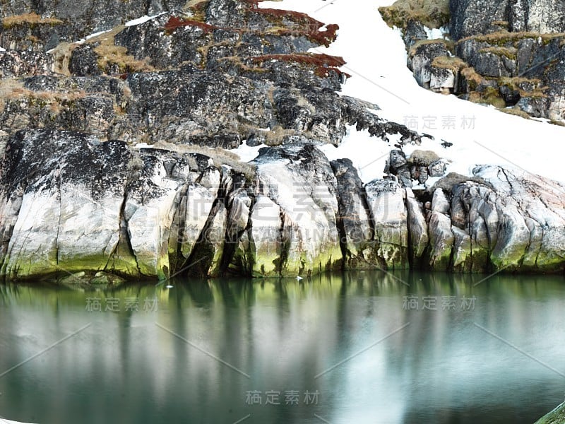 格陵兰岛北冰洋上的冰山