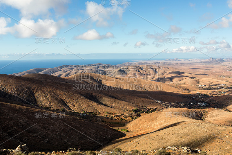 Morro Velosa Pointview -岛上中北部地区独特的美妙风景。Fuerteventu