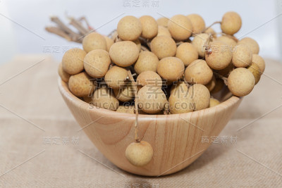 热带水果龙眼木碗