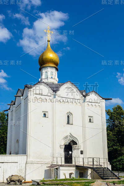 三一圣神教堂Sergius Lavra在Sergiev Posad，莫斯科区，俄罗斯。联合国教科文组