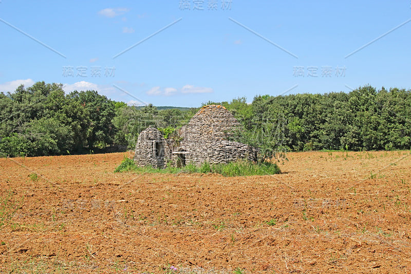 干燥的石头小屋，Clochan，法国