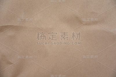 皱巴巴的牛皮纸背景。纹理的概念。