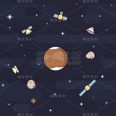 平坦的外太空模式-火星