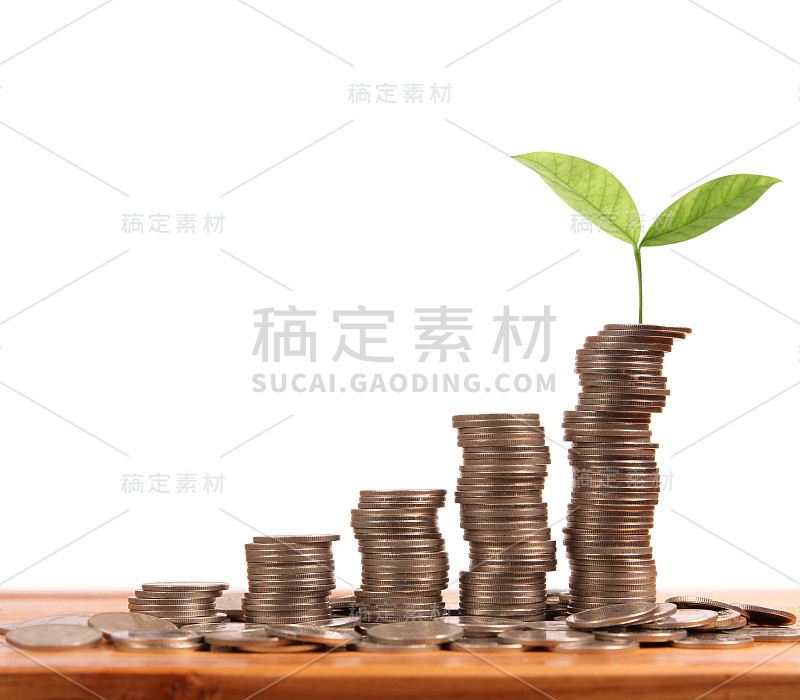 图形货币硬币股票金融