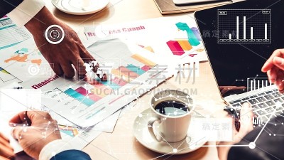 创意视觉商务人员在公司员工会议
