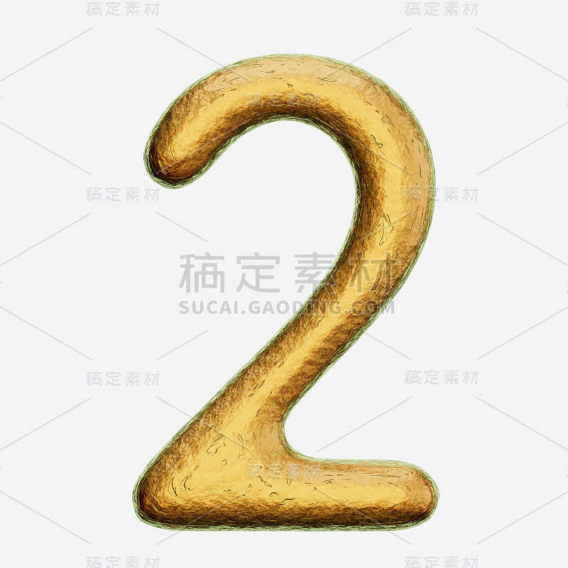 白色背景上粗糙青铜2号