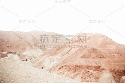 美丽的岩层和沙丘景观。