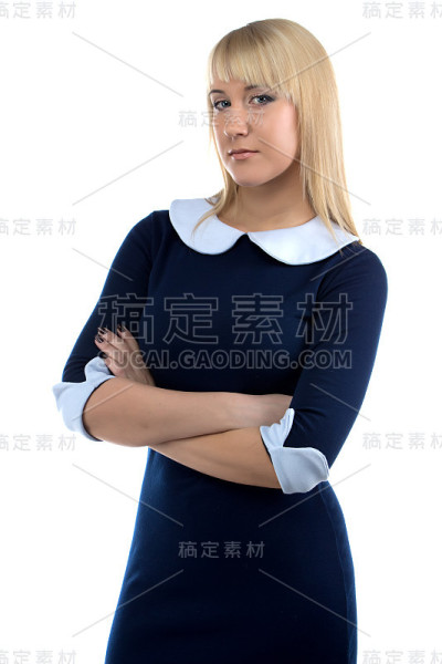 双臂交叉的女商人