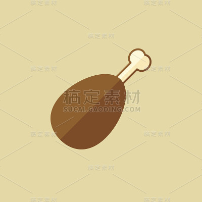 肉。食品平面图标