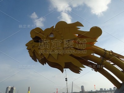 越南岘港龙桥的龙头