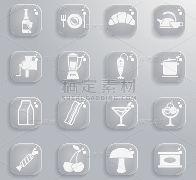 食物和厨房只是图标