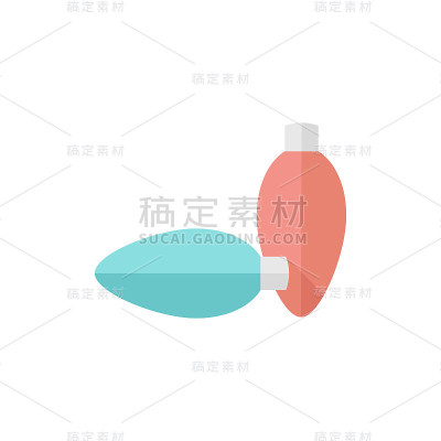 扁平图标-圣诞灯泡