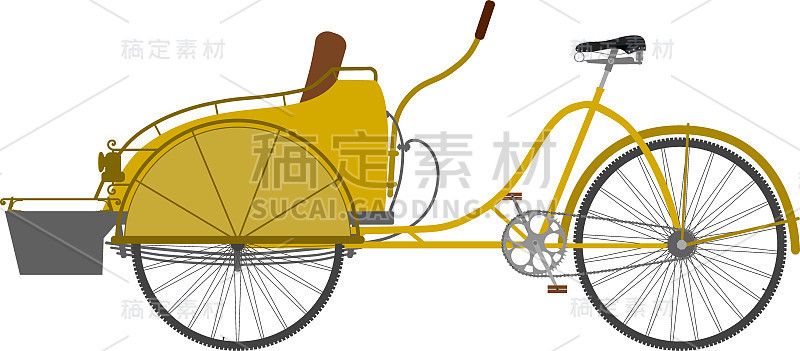 人力车。