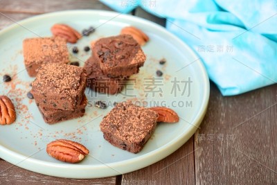 黑豆山核桃巧克力布朗尼